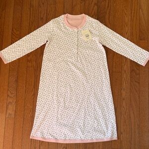 The Beaufort Bonnet Company Pink Trimmed White Nightgown